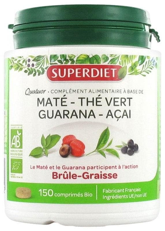 Super Diet Organic Maté Quatuor Fat-Burner 150 Tablets