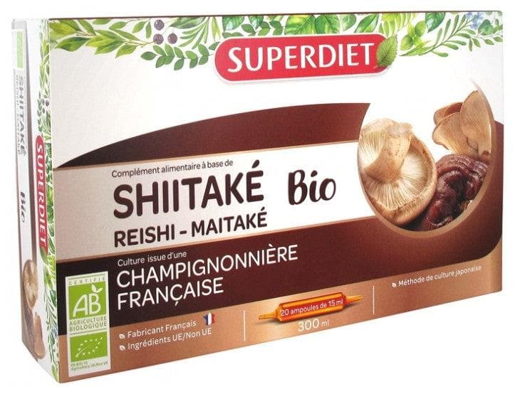 Super Diet Organic Shiitaké Reishi Maitaké 20 Phials