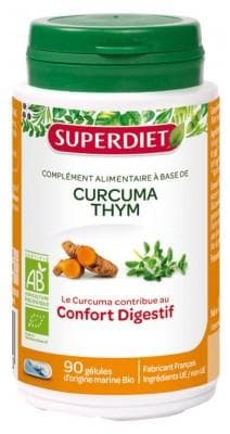 Super Diet - Organic Turmeric Thyme 90 Capsules