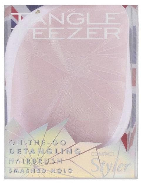 Tangle Teezer Compact Hair Brush Styler Colour: Smashed Holo Pink