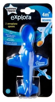 Tommee Tippee - Explora 2 Aeroplane Spoons 4 Months and +