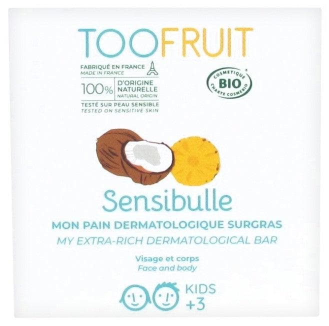 Toofruit Sensibulle High Tolerance Extra-Rich Dermatologic Bar Pineapple Coco Organic 85g