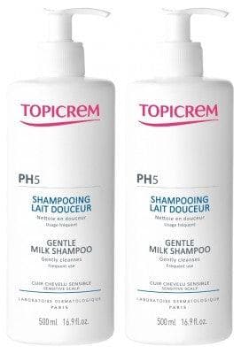 Topicrem - PH5 Gentle Milk Shampoo 2 x 500ml