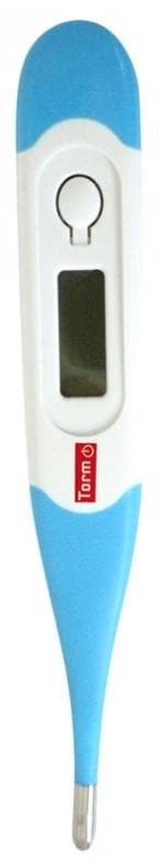 Torm Electronic Medical Thermometer with Flexible Sonde Colour: Blue