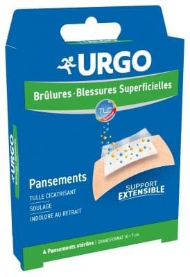 Urgo - Burns Superficial Wounds 4 Sterile Bandages