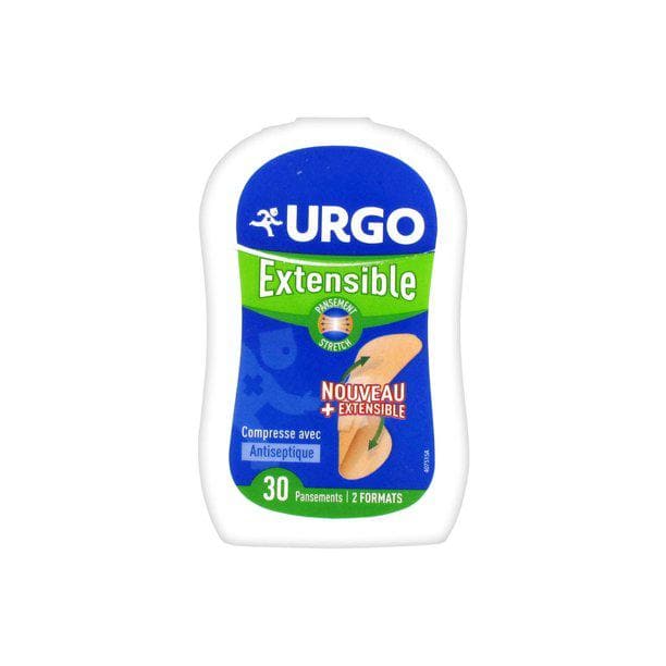 Urgo Extensible : Adhesive Disinfectant Precut Bandage x30