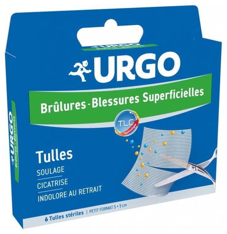 Urgo Superficial Burns and Wounds 6 Small Sterile Tulles