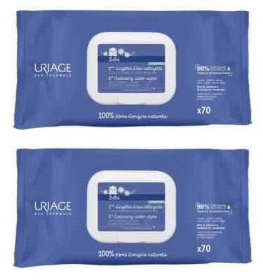 Uriage - Baby 1st Cleansing Wipes 2 x 70 Wipes