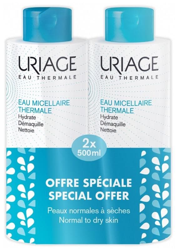 Uriage Thermal Micellar Water Normal to Dry Skin 2 x 500ml