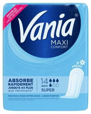 Vania - Maxi Comfort Super Fresh 14 Napkins