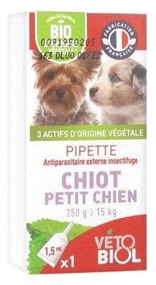 Vétobiol - Pipette Puppy Small Dog 250g to 15kg 1 Pipette