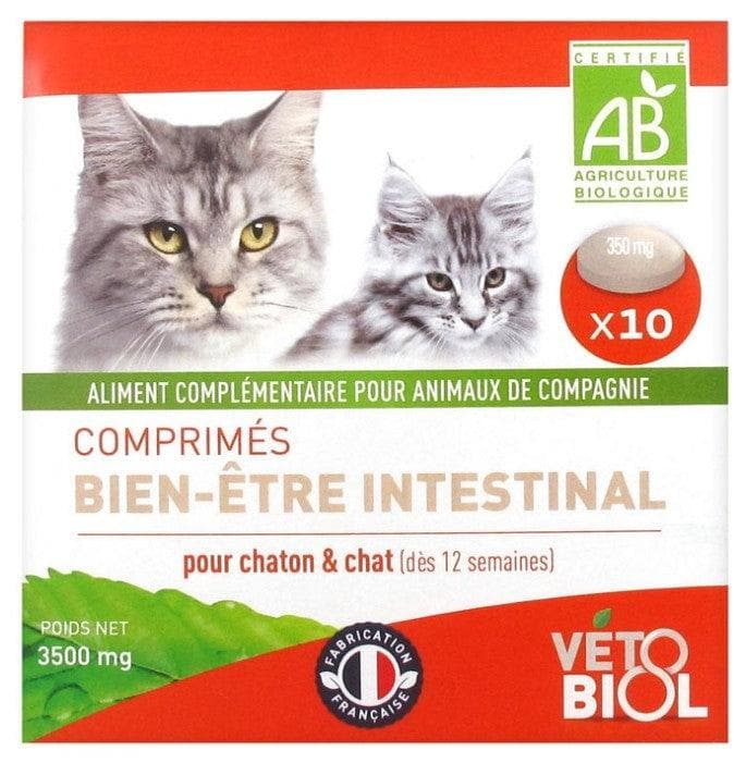 Vétobiol Tablets Intestinal Well-Being For Cat and Kitten 10 Tablets