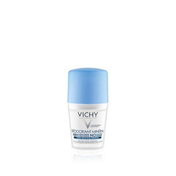 Vichy Deodorant Mineral Roll-on 48 Hour, 1.69 Oz