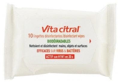 Vita Citral - 10 Disinfectant Wipes Biodegradables