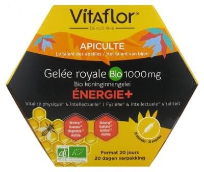 Vitaflor - Organic Royal Jelly 1000mg Energie+ 20 Phials
