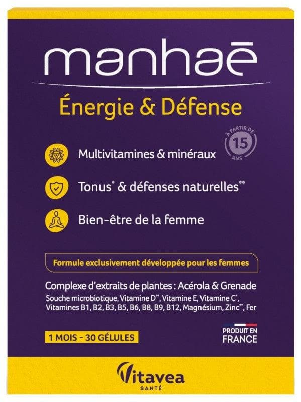 Vitavea Manhaé Energy and Defence 30 Capsules