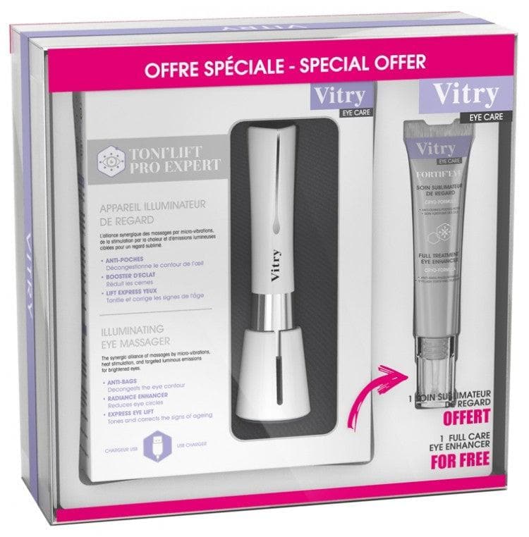 Vitry Toni'Lift Pro Expert Illuminating Eye Massager + Fortif'Eye Full Care Eye Enhancer 15ml Free