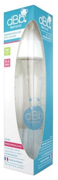 dBb Remond Baby Bottle Regul'Air Anti-Colic in Glass 0-4 Months 240ml