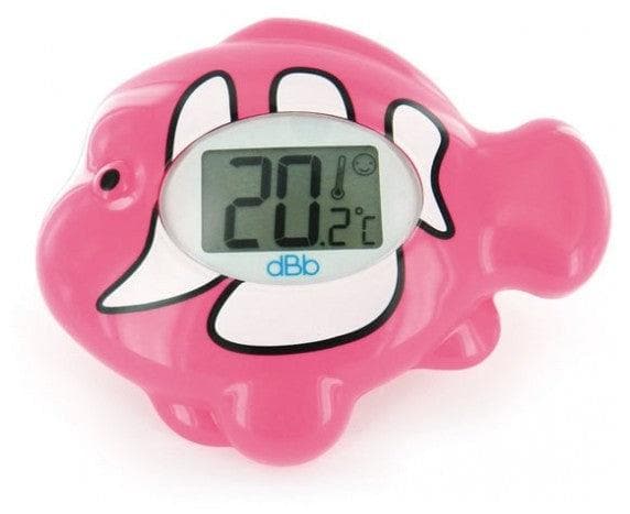 dBb Remond Electronic Bath Thermometer with Bright Screen Fish Colour: Pink