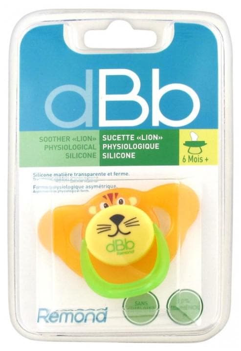 dBb Remond Soother Physiological Silicone 6 Months and + Model: Lion